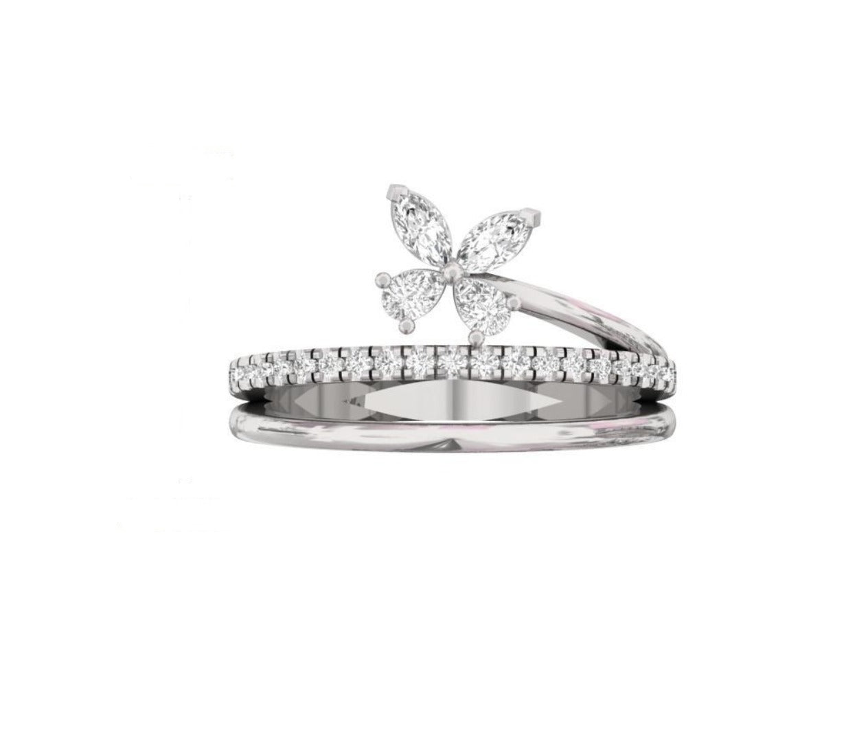 Queens's Butterfly Diamond Ring