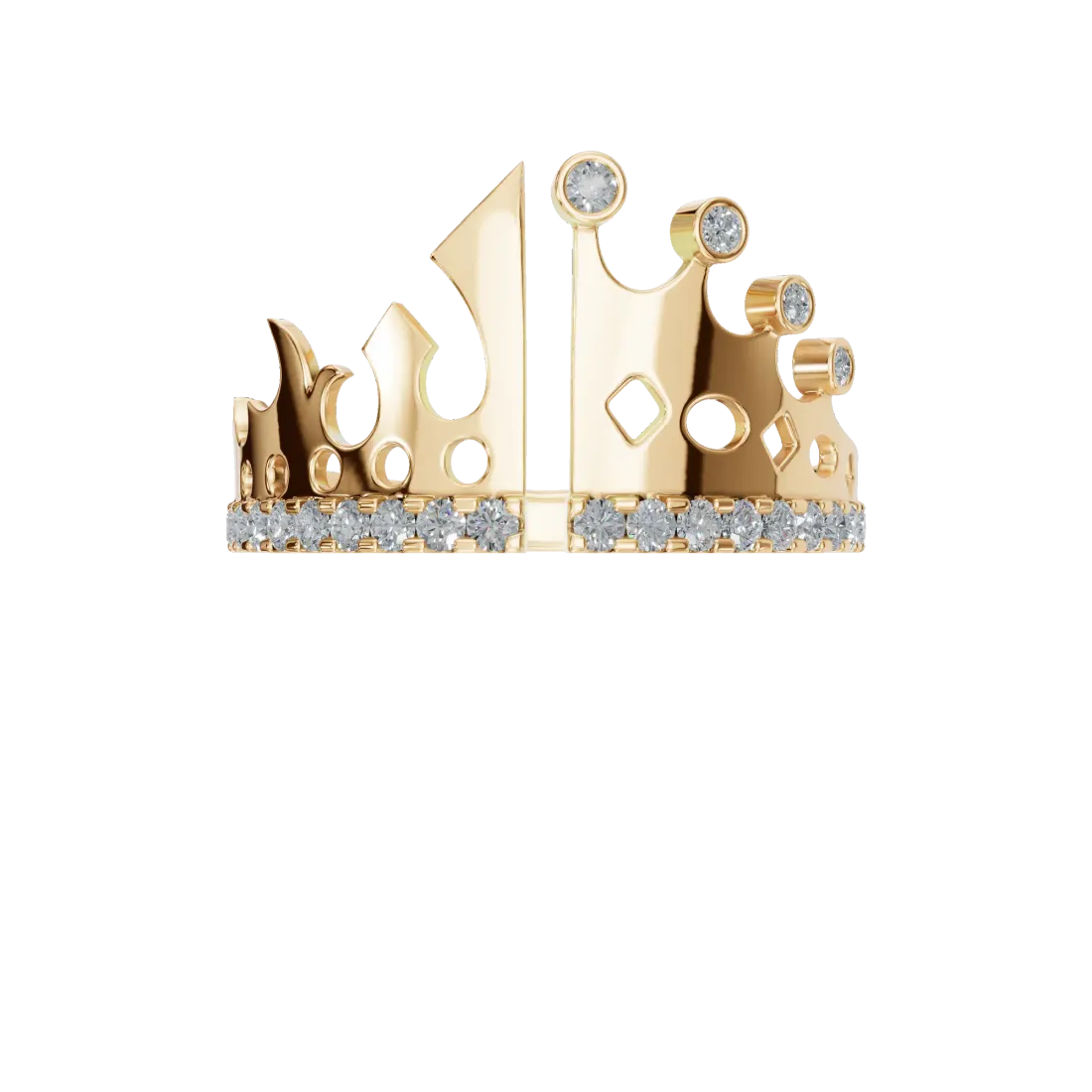 King's Luxury Crown Diamond Ring
