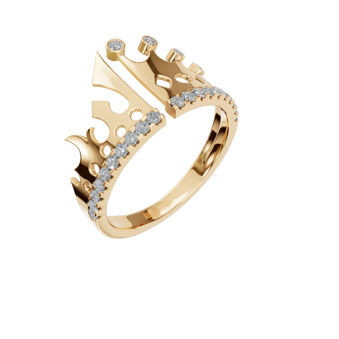 King's Luxury Crown Diamond Ring